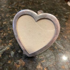 Tiffany silver heart frame